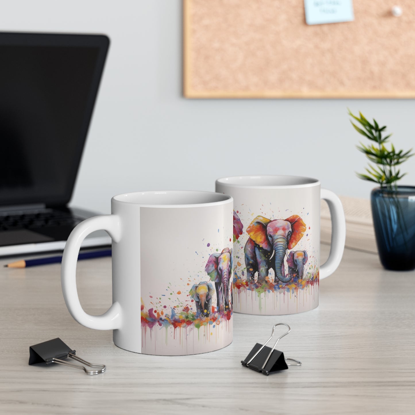 Watercolour Elephant Mug